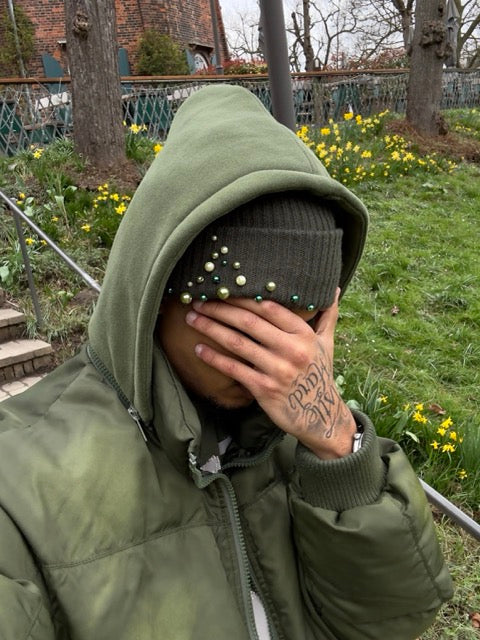 Custom "Peso" Pearl Denim + Beanie