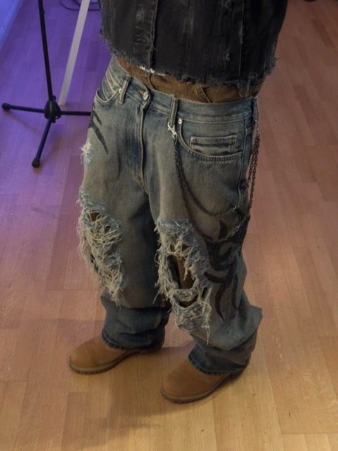 Custom "Balenciaga" Denim