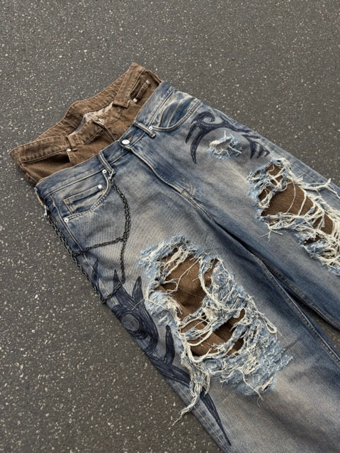 Custom "Balenciaga" Denim