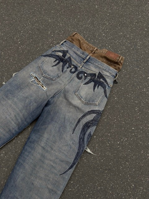 Custom "Balenciaga" Denim
